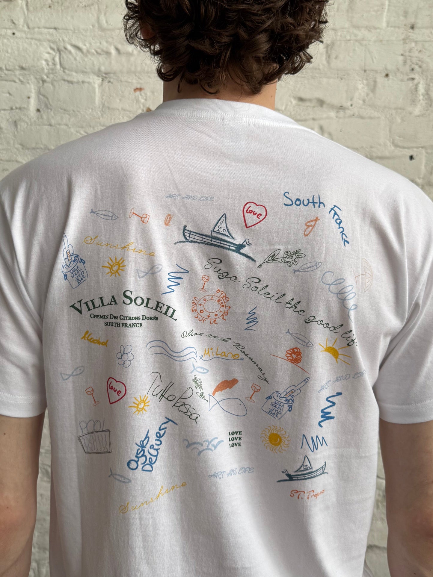 Villa Soleil Good Life Scribbles Tee